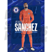 Chelsea FC Sanchez 24/25 Headshot Poster