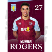 Aston Villa FC Rogers 23/24 Headshot Poster