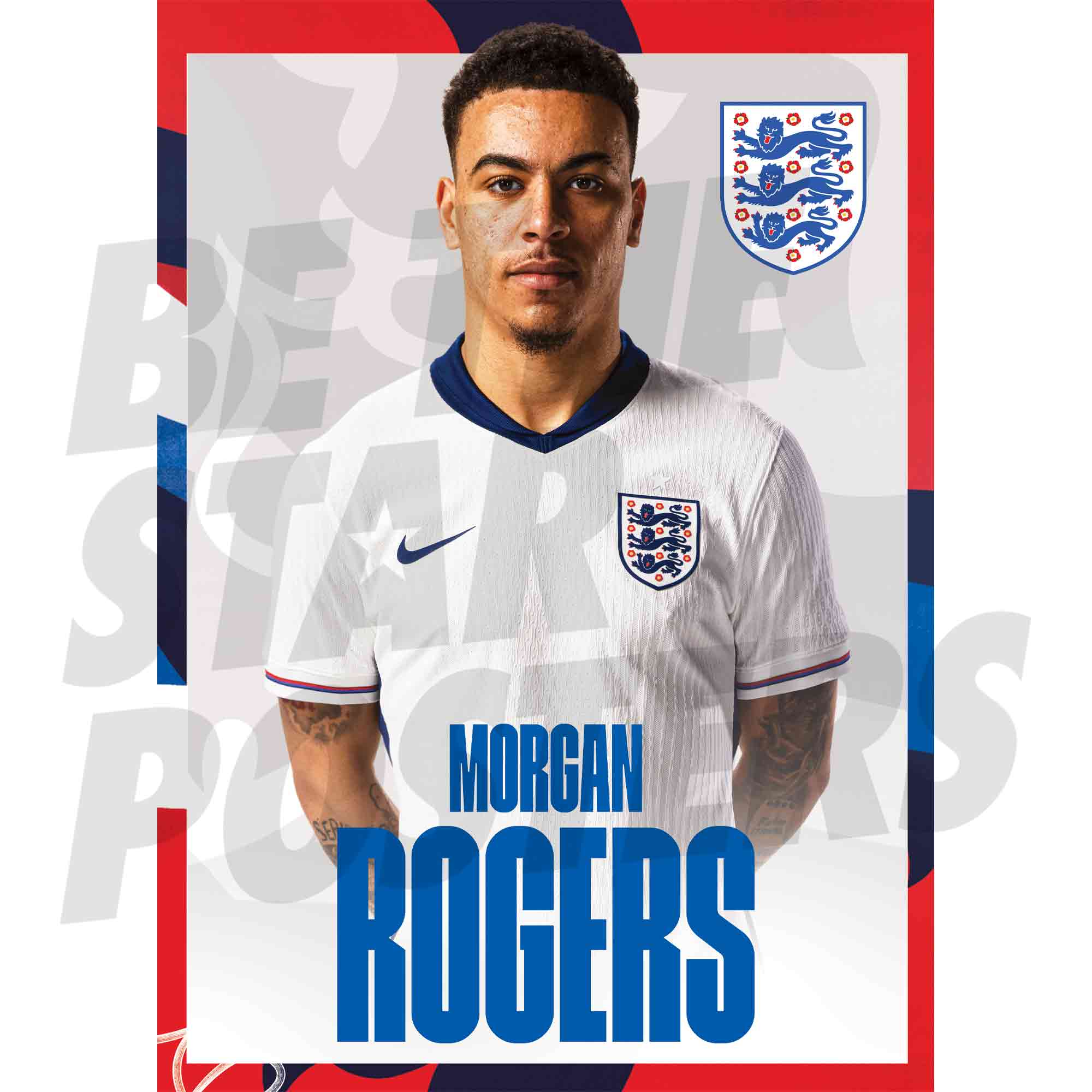 England Rogers 24/25 Home Headshot Poster