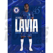 Chelsea FC Lavia 24/25 Headshot Poster