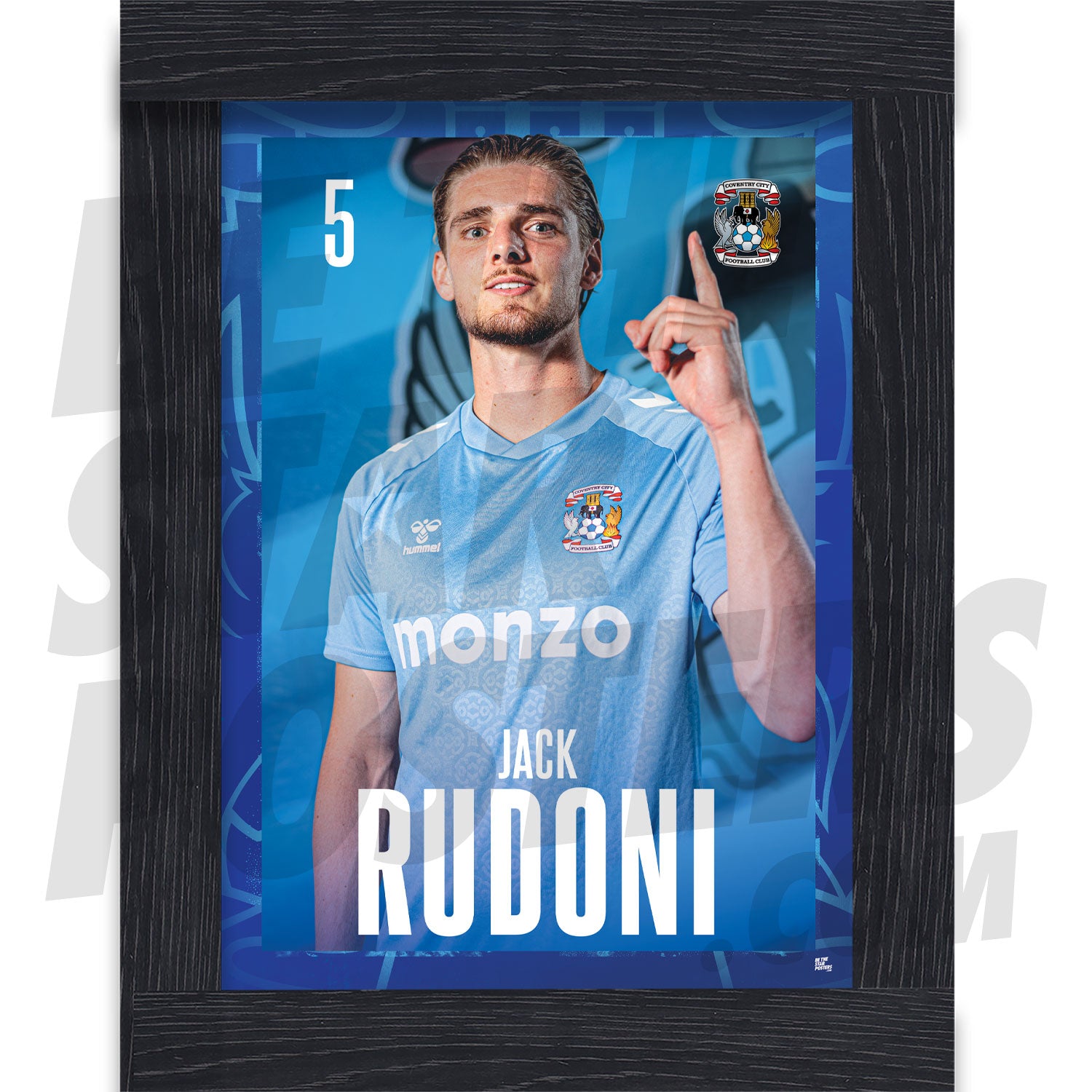 Coventry City FC Rudoni 24/25 Headshot Poster