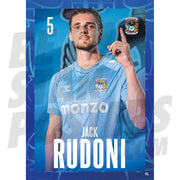 Coventry City FC Rudoni 24/25 Headshot Poster