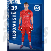 Brighton & Hove Albion FC Rushworth 24/25 Headshot Poster