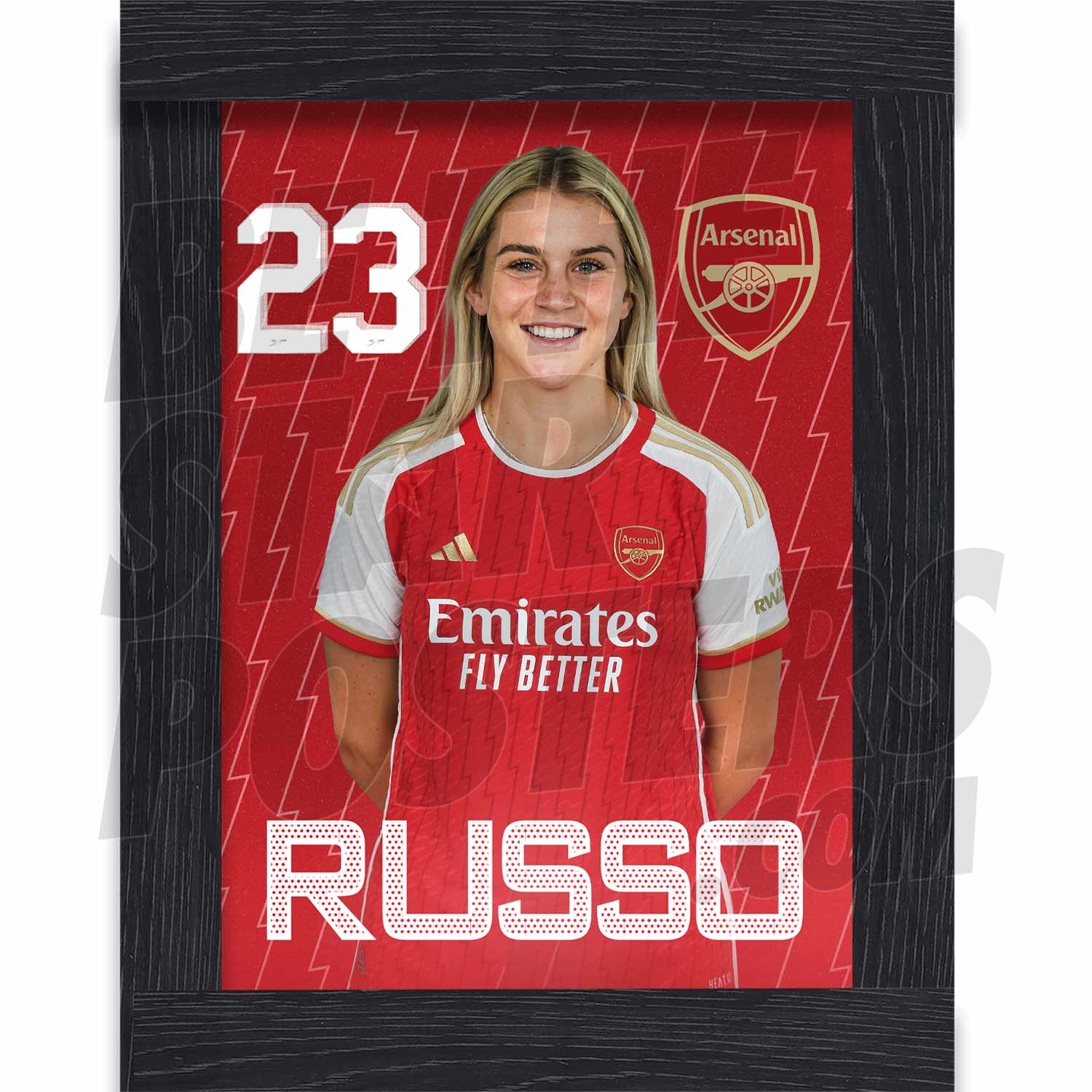 Arsenal Women FC Russo 23/24 Headshot Poster