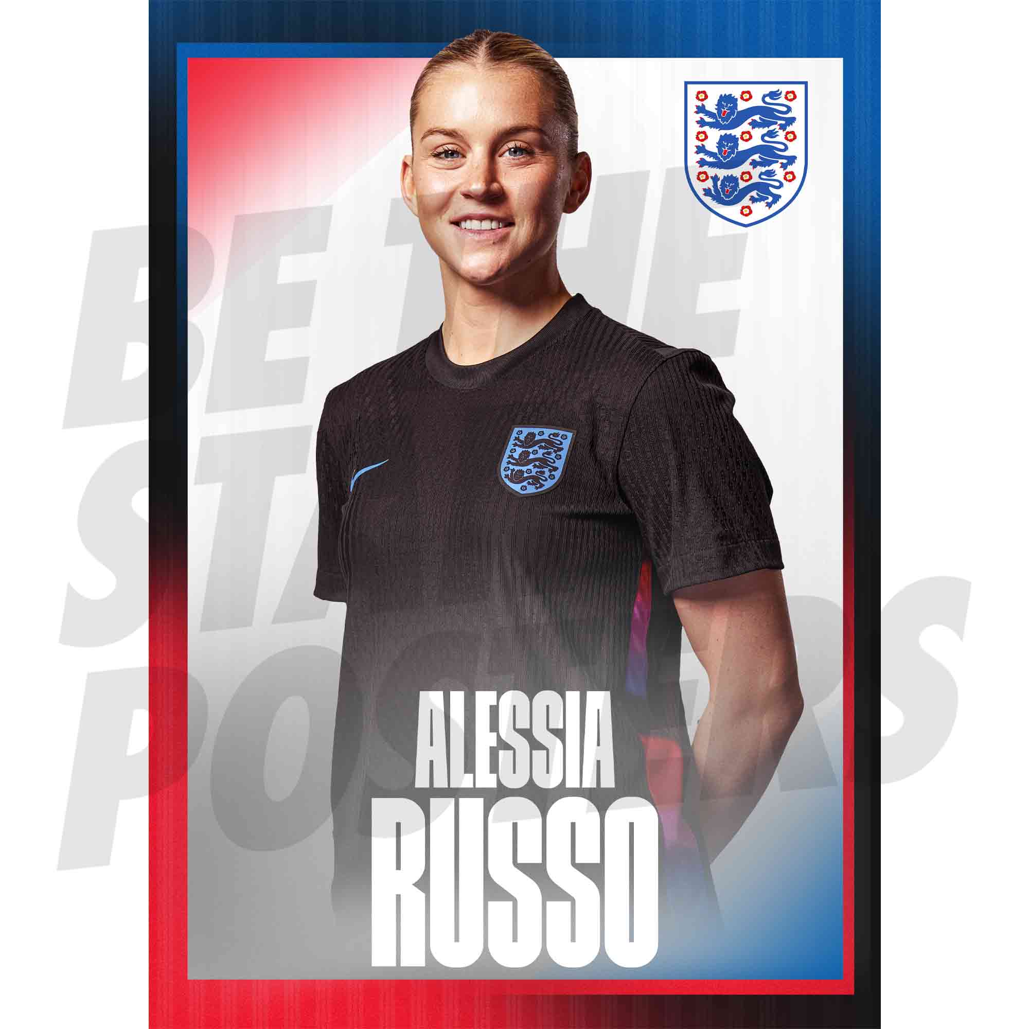 Lionesses Russo 25/26 Away Headshot Poster