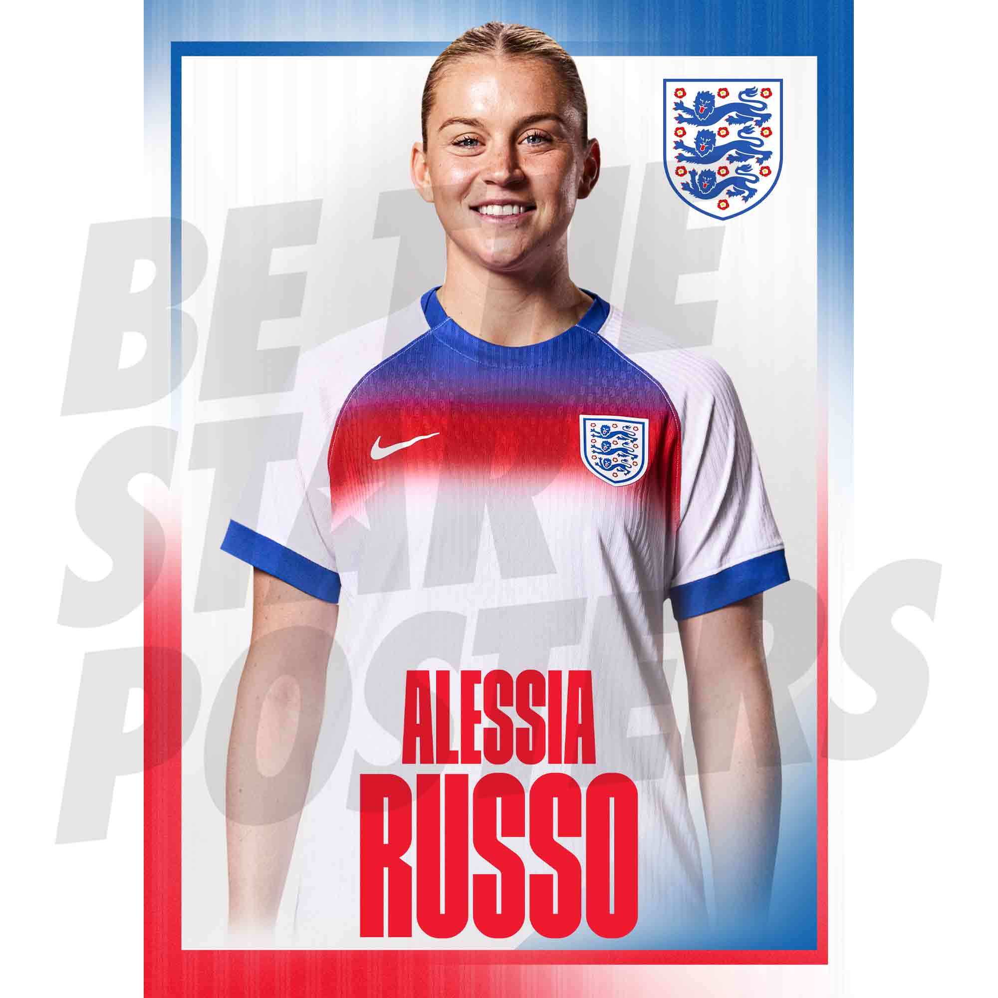Lionesses Russo 25/26 Home Headshot Poster