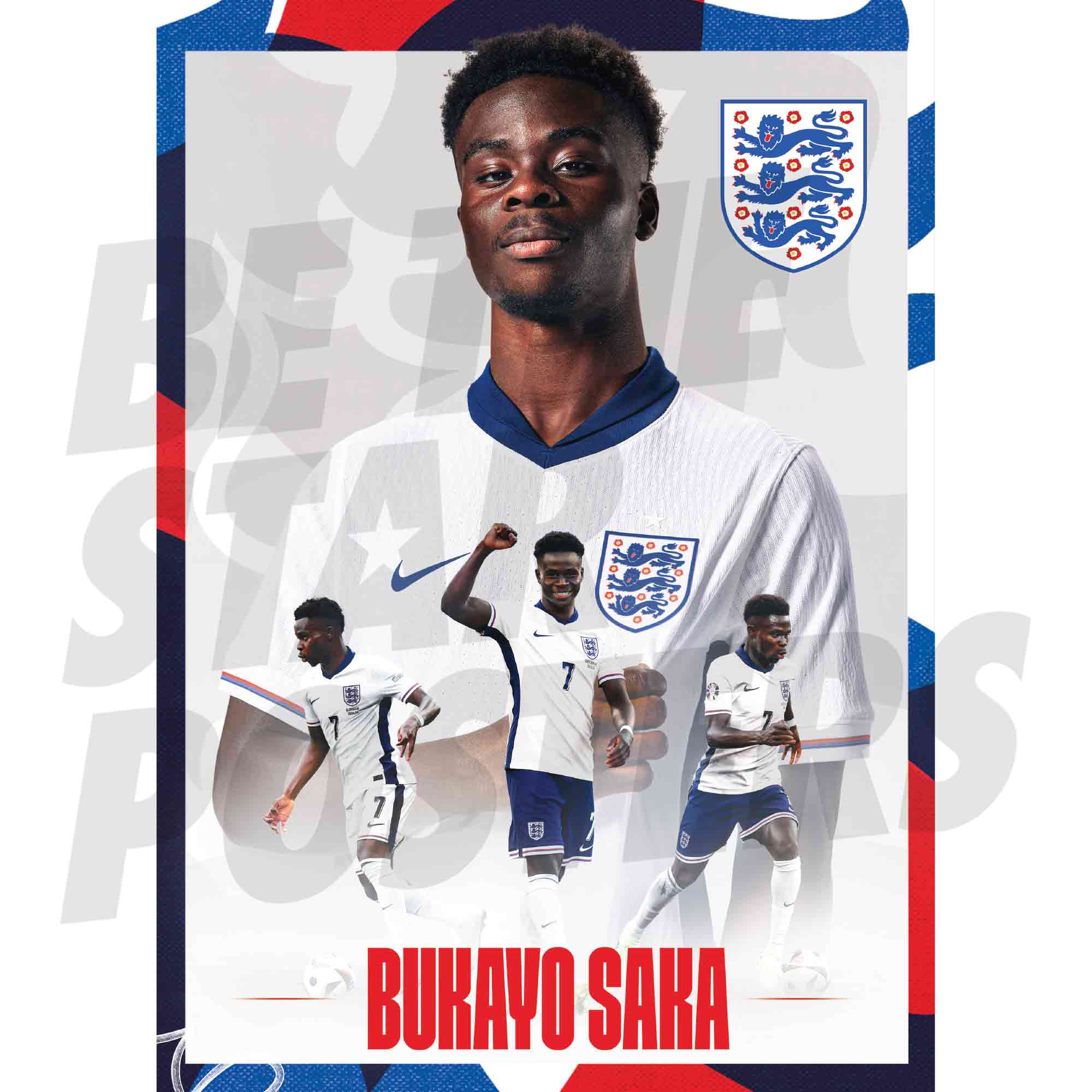 England Saka 24/25 Action Poster