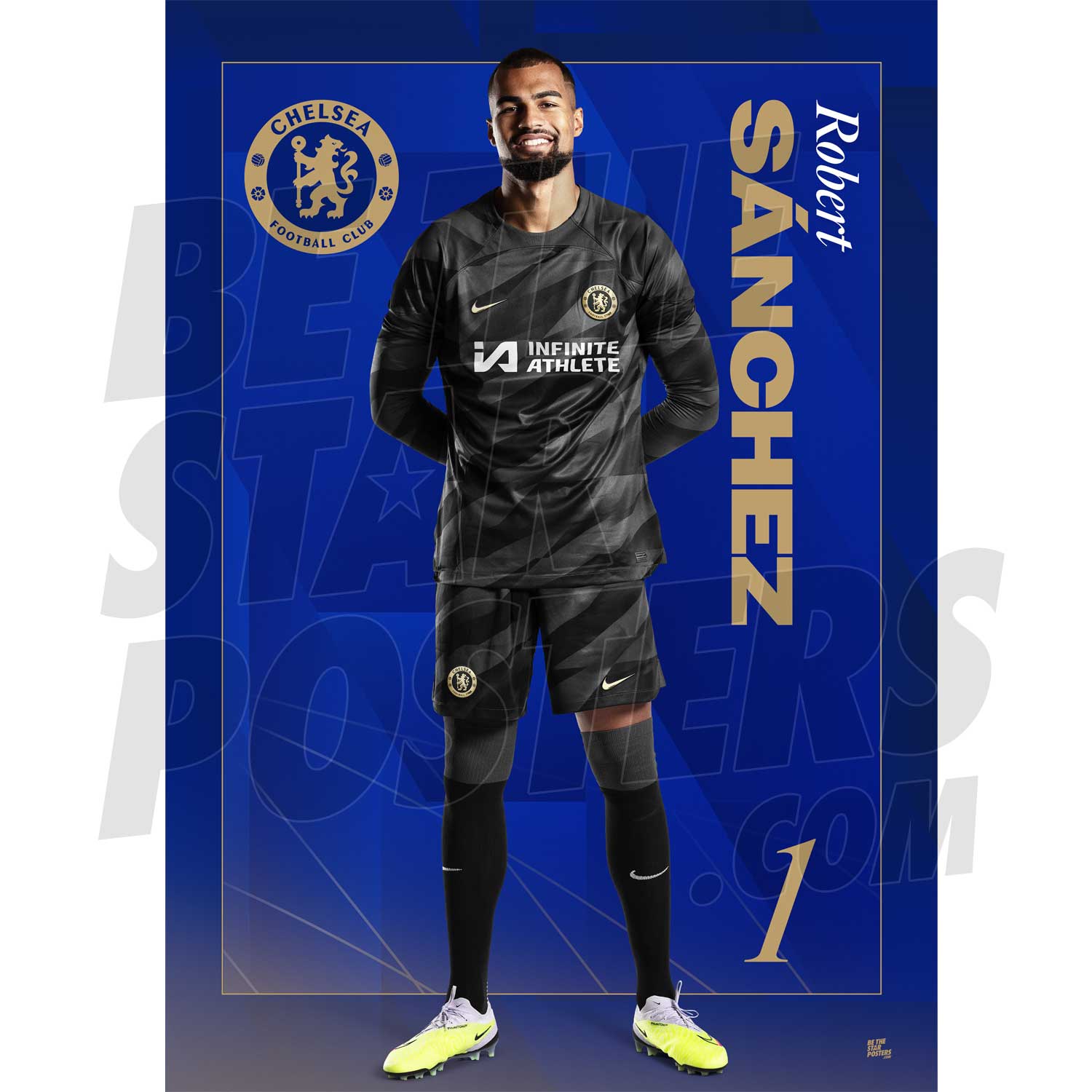 Chelsea FC Sanchez 23/24 Headshot Poster
