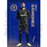 Chelsea FC Sanchez 23/24 Headshot Poster
