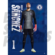 Chelsea FC Sanchez 25/26 Headshot Poster