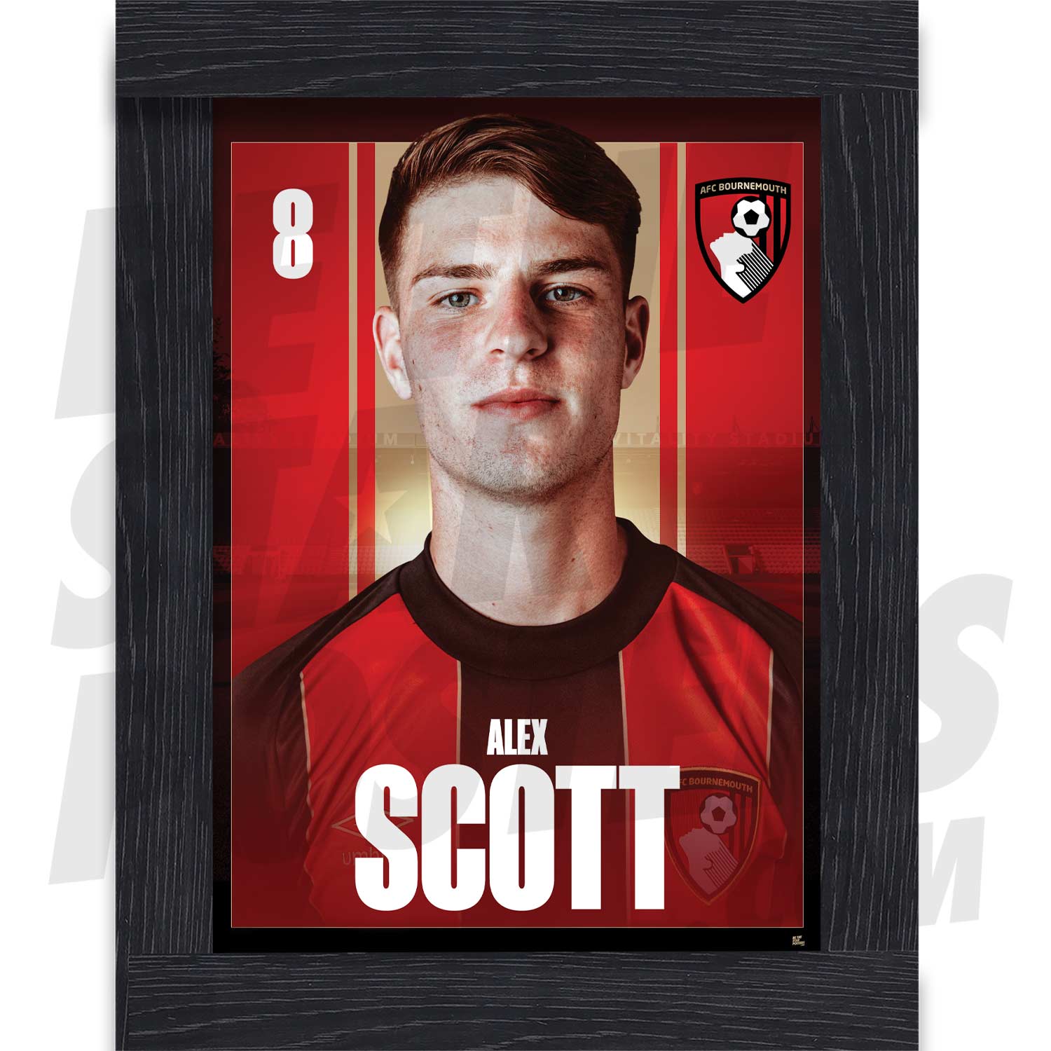 AFC Bournemouth Scott 24/25 Headshot Poster