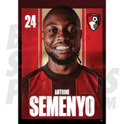 AFC Bournemouth Semenyo 24/25 Headshot Poster