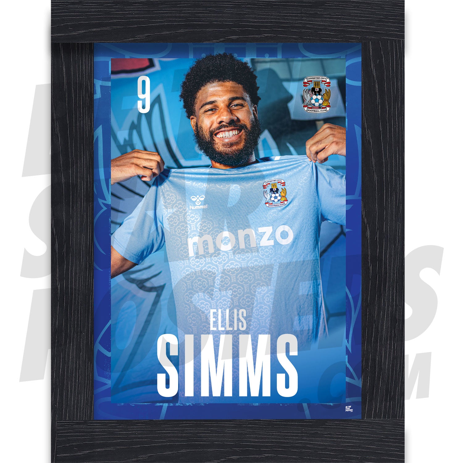 Coventry City FC Simms 24/25 Headshot Poster