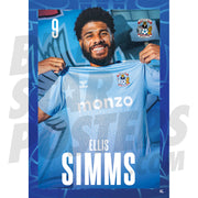Coventry City FC Simms 24/25 Headshot Poster