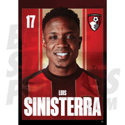 AFC Bournemouth Sinisterra 24/25 Headshot Poster