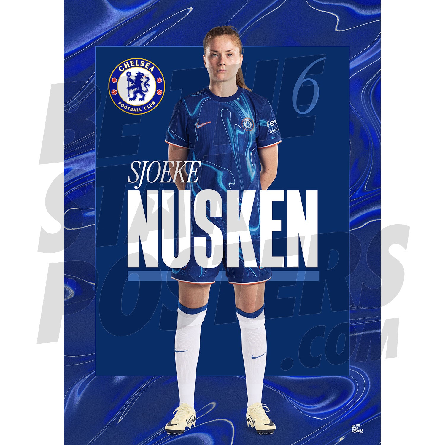 Chelsea FC Nusken 24/25 Headshot Poster