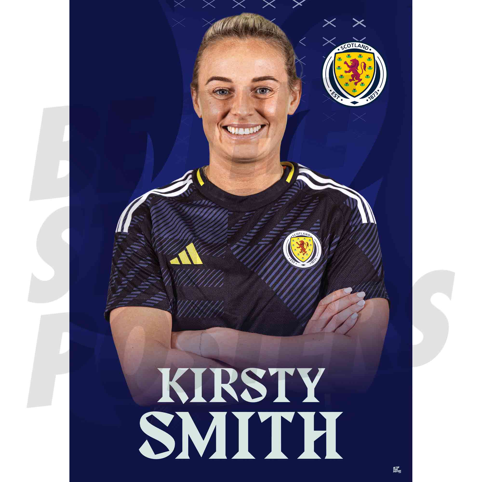 Scotland Kirsty Smith 25/26 Home Headshot Poster
