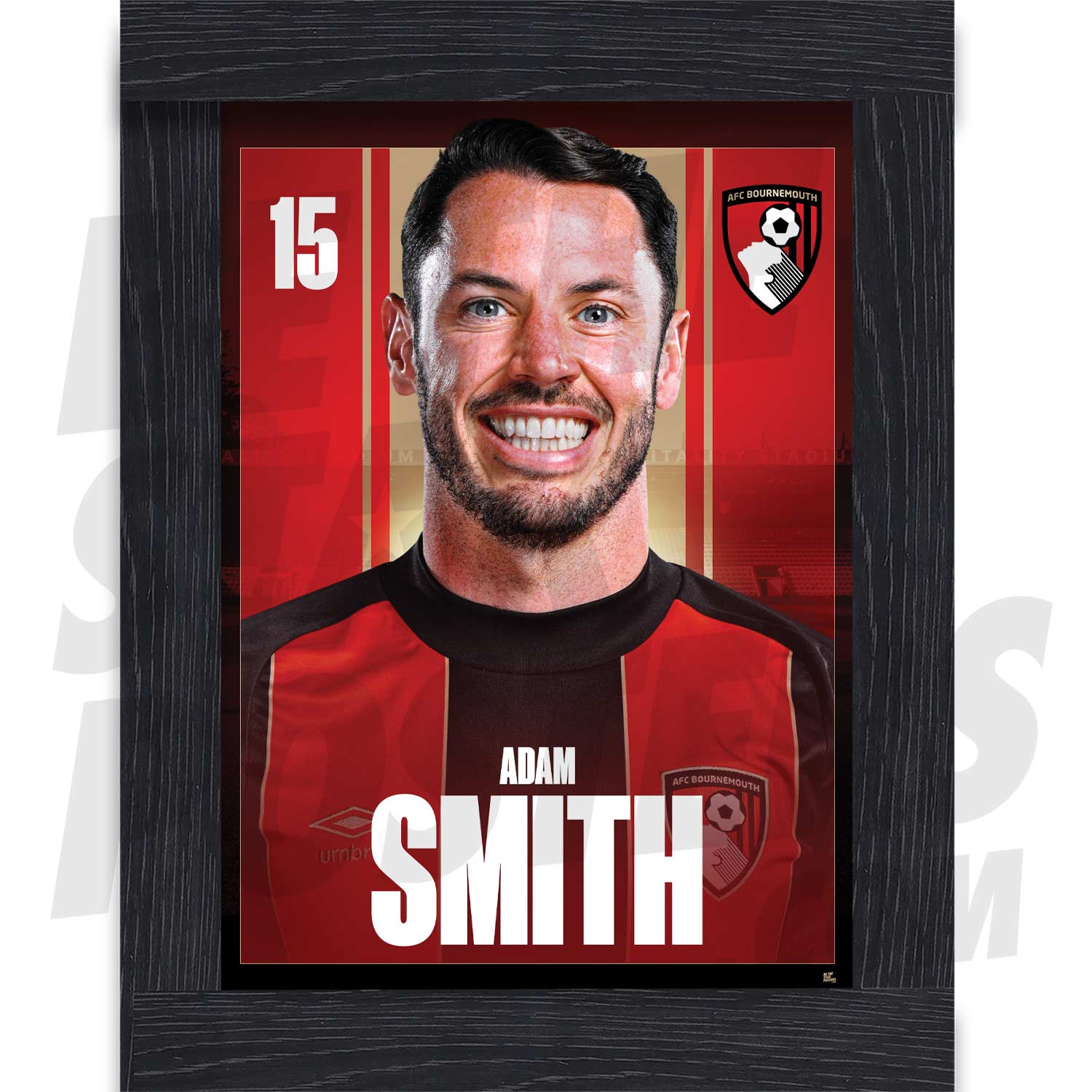 AFC Bournemouth Smith 24/25 Headshot Poster
