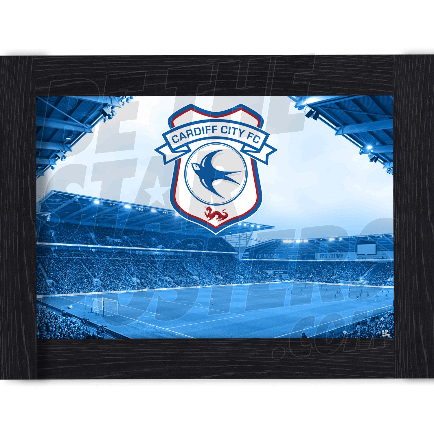 Cardiff City FC Stadium Poster