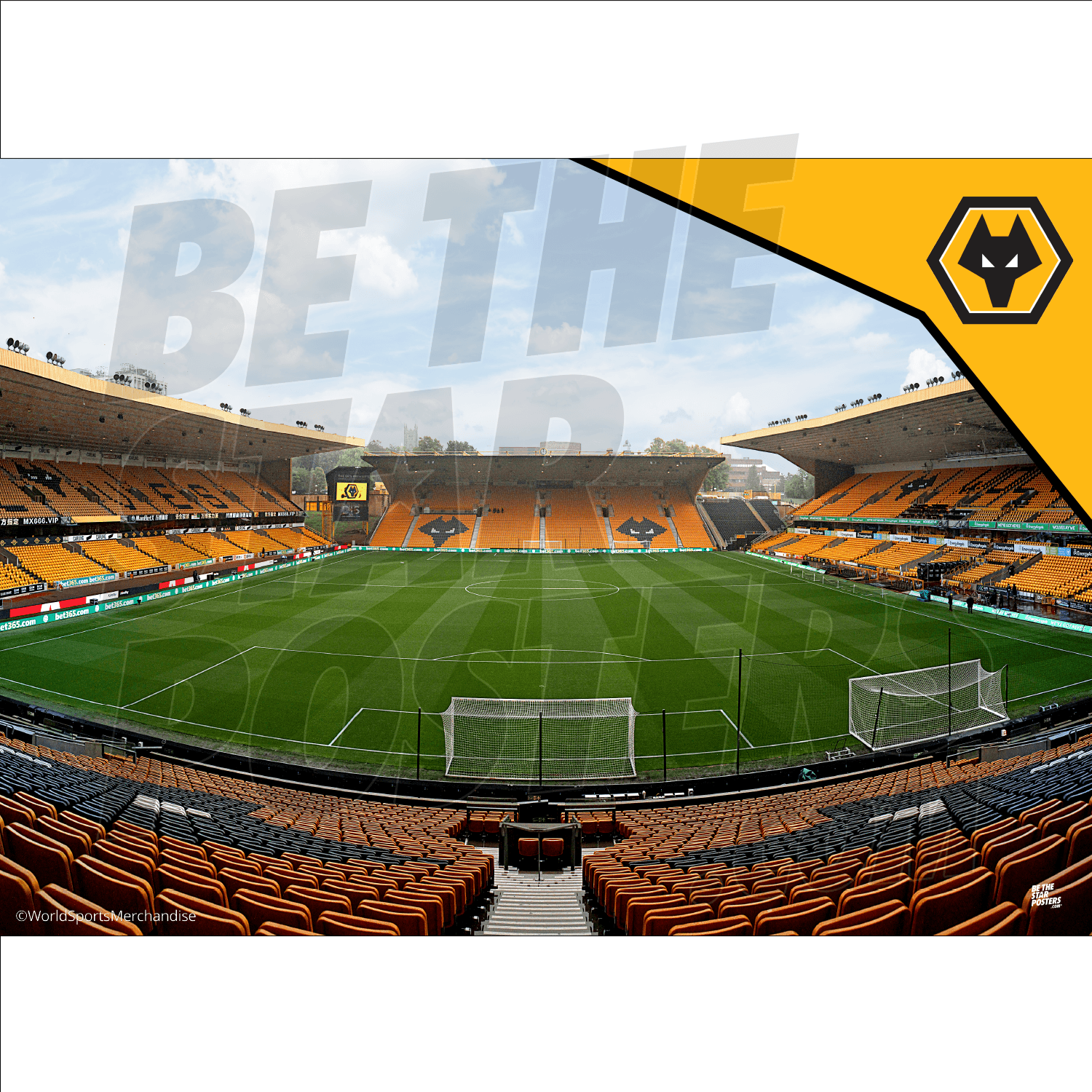 Wolverhampton Wanderers FC Stadium Poster