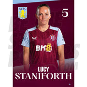 Aston Villa FC Lucy Staniforth 23/24 Headshot Poster