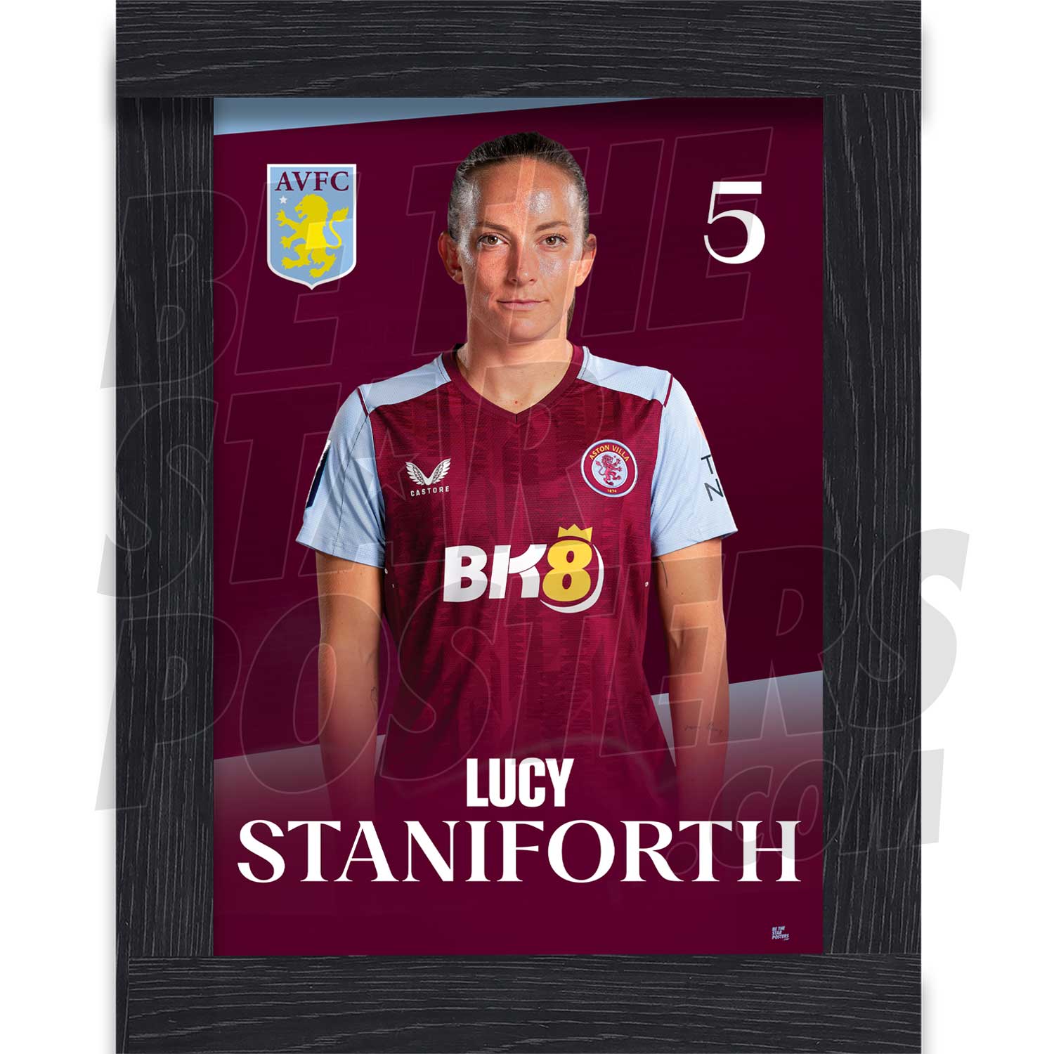 Aston Villa FC Lucy Staniforth 23/24 Headshot Poster