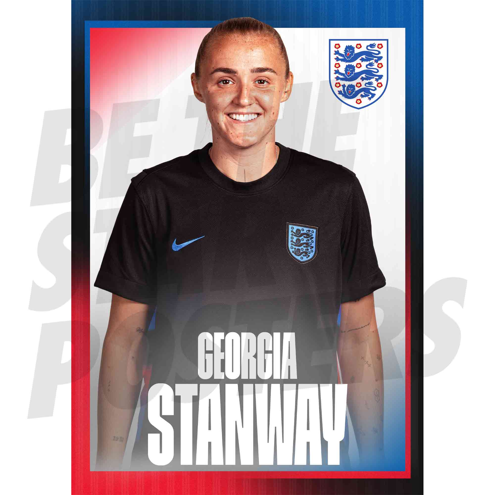 Lionesses Stanway 25/26 Away Headshot Poster