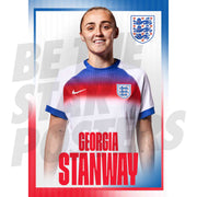 Lionesses Stanway 25/26 Home Headshot Poster