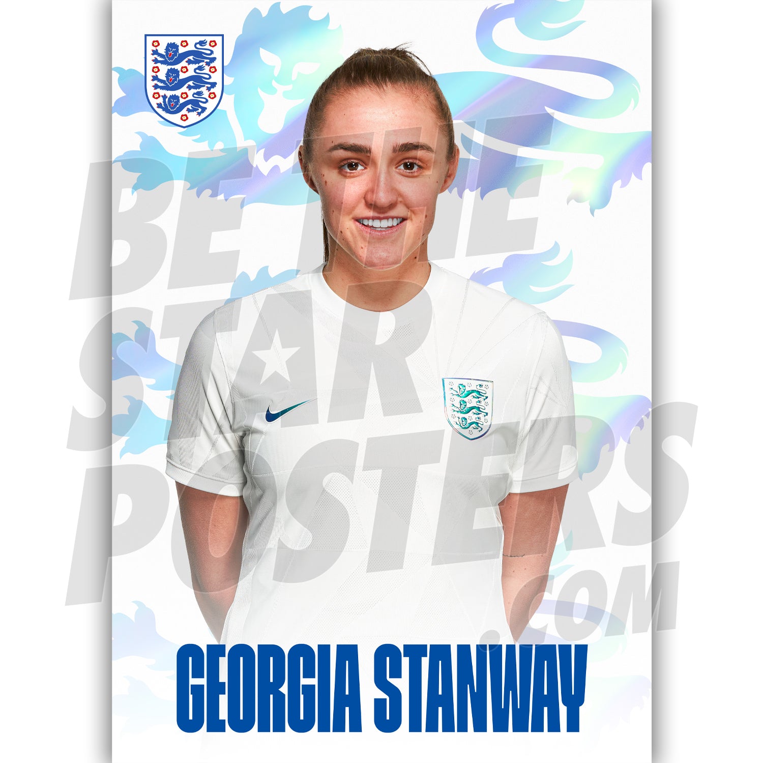 Lionesses Stanway 22/23 Headshot Poster