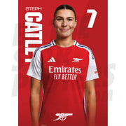 Arsenal FC Catley 24/25 Headshot Poster