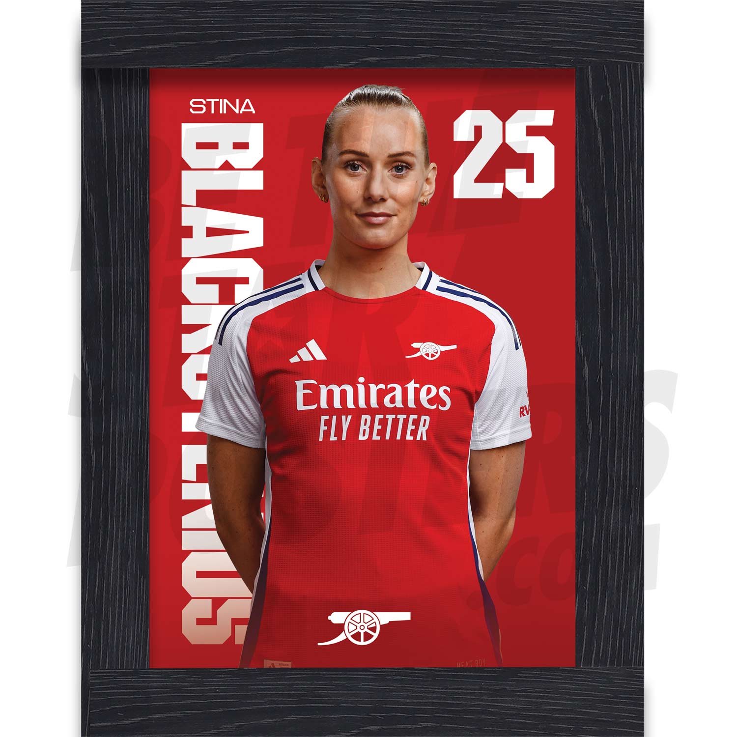 Arsenal FC Blackstenius 24/25 Headshot Poster
