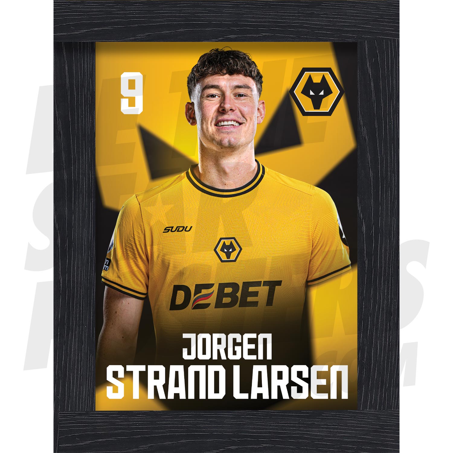 Wolverhampton Wanderers FC Strand Larsen 24/25 Headshot Poster