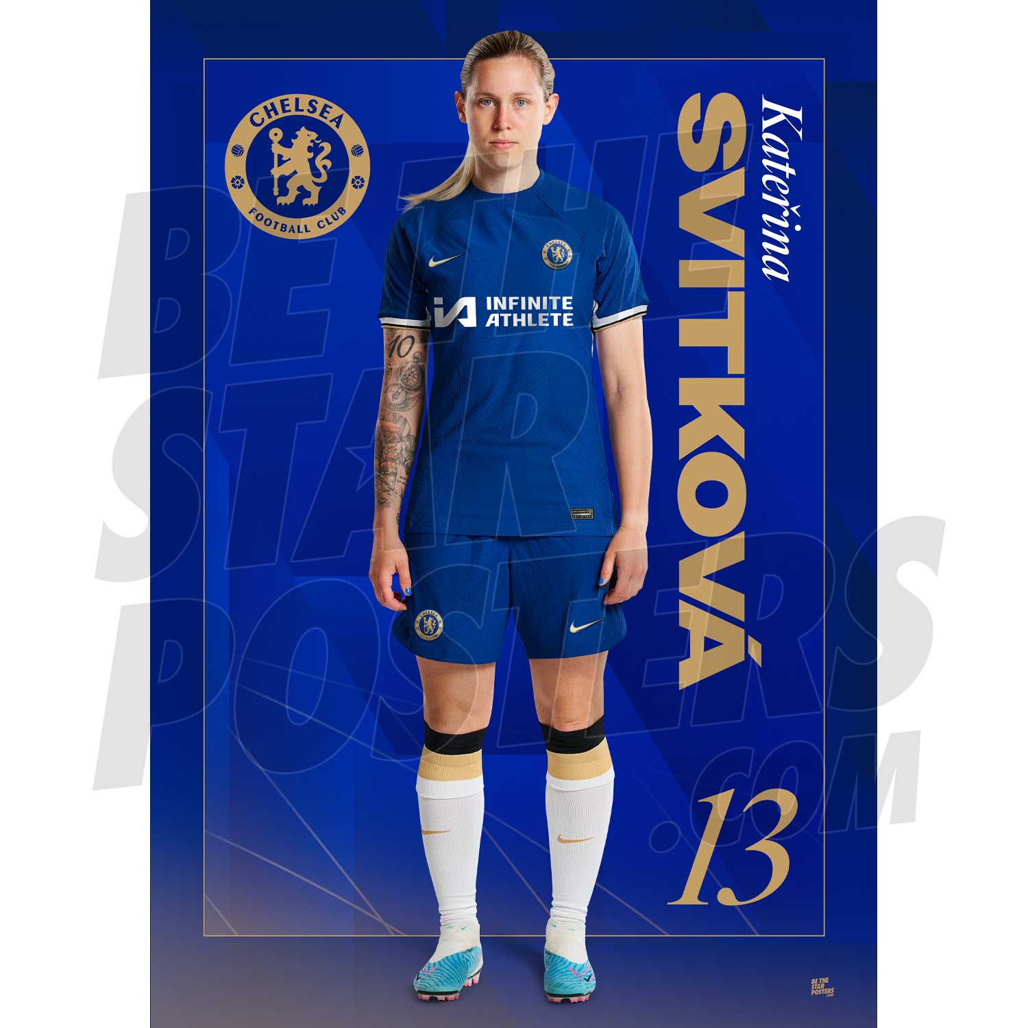 Chelsea FC Svitkova 23/24 Headshot Poster
