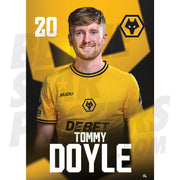 Wolverhampton Wanderers FC Doyle 24/25 Headshot Poster