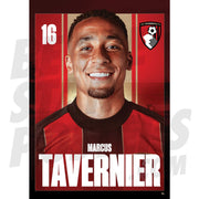 AFC Bournemouth Tavernier 24/25 Headshot Poster