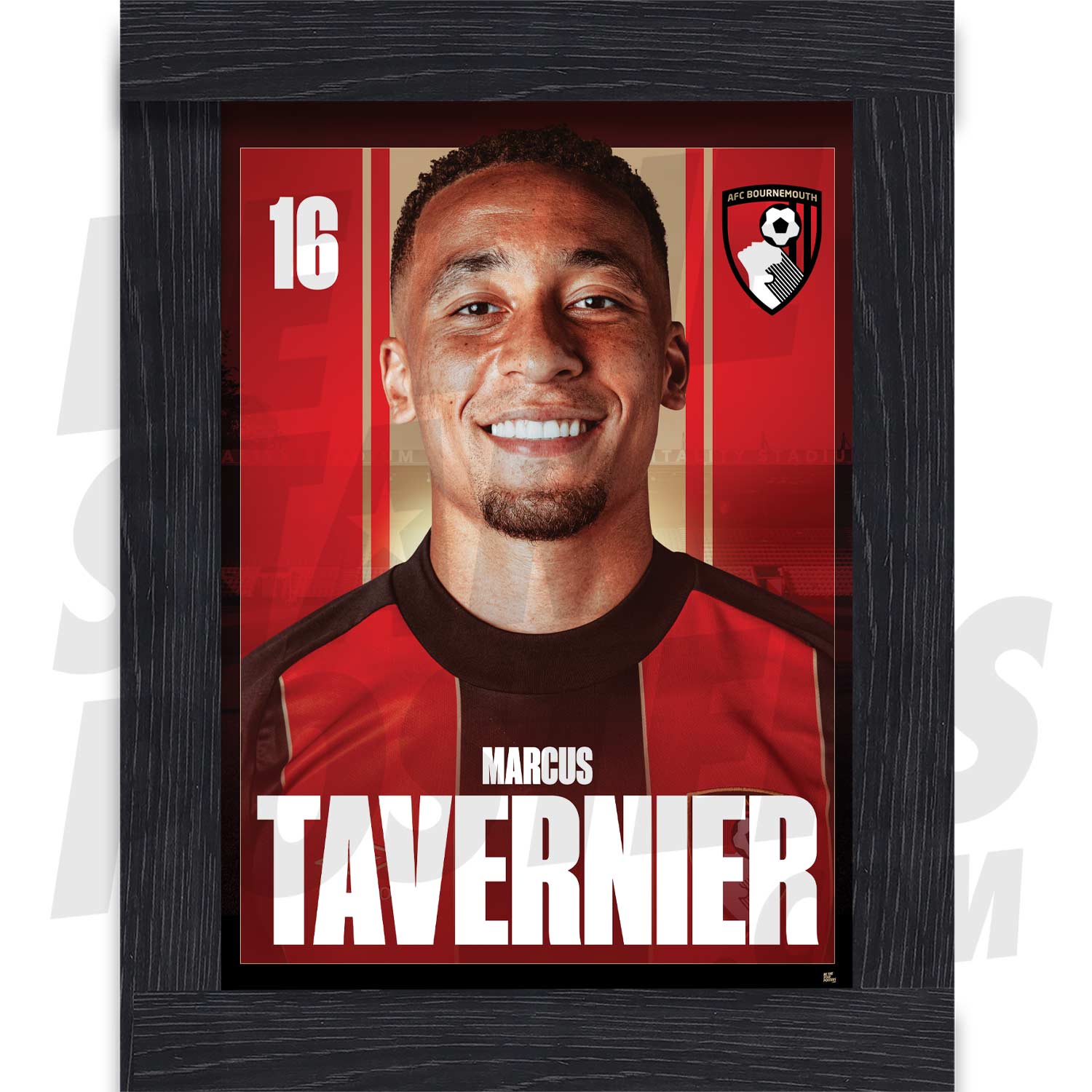 AFC Bournemouth Tavernier 24/25 Headshot Poster