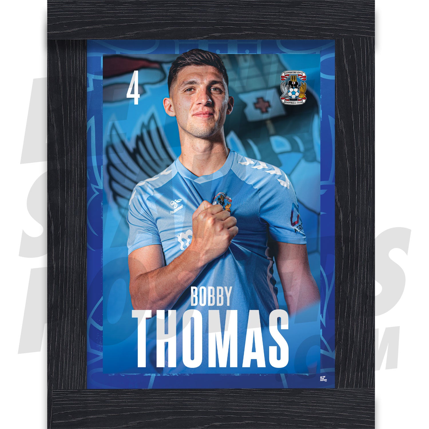 Coventry City FC Thomas 24/25 Headshot Poster