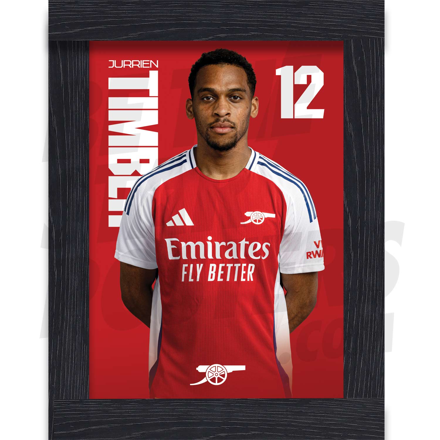 Arsenal FC Timber 24/25 Headshot Poster