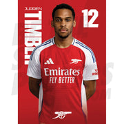 Arsenal FC Timber 24/25 Headshot Poster