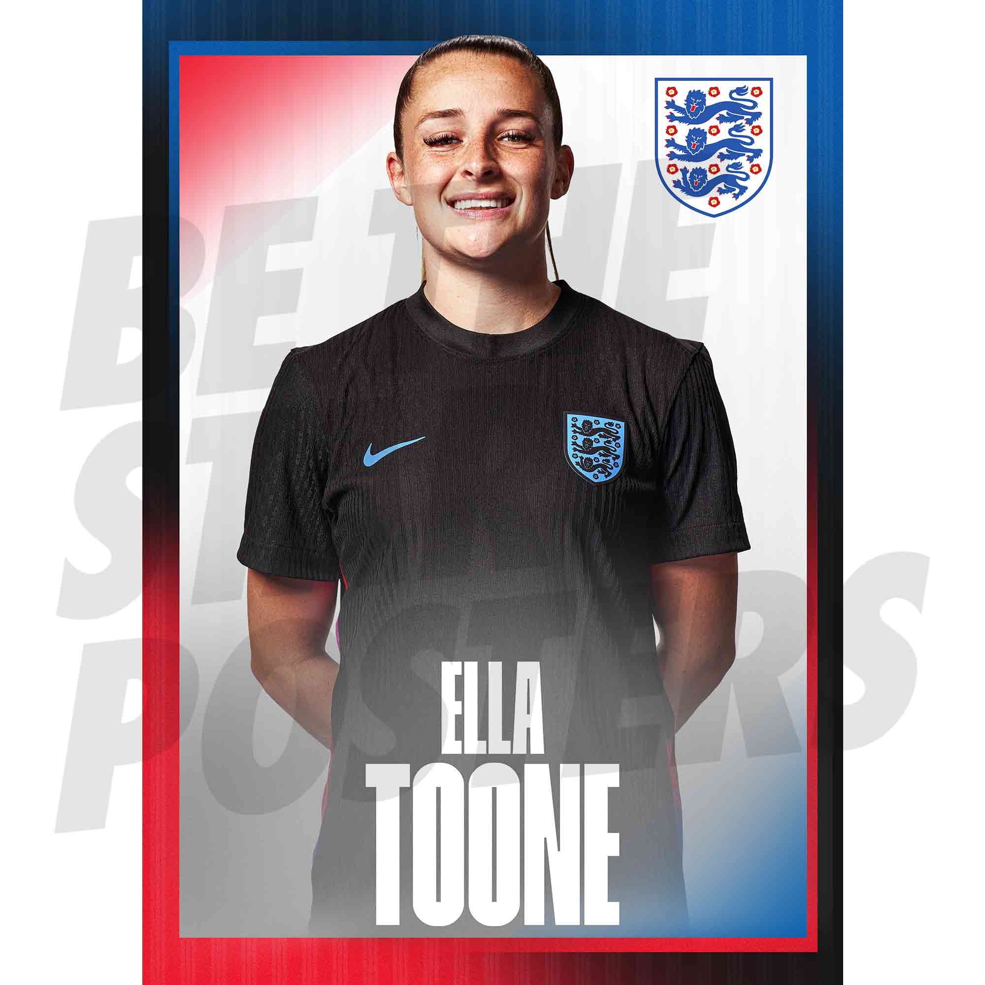Lionesses Toone 25/26 Away Headshot Poster