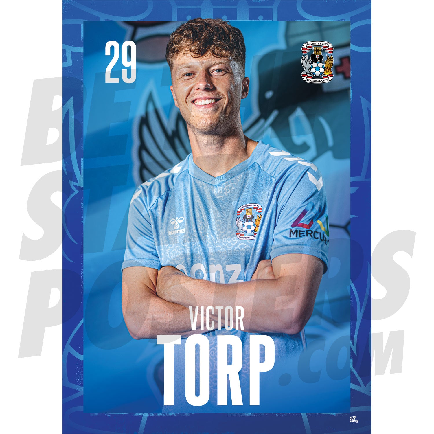 Coventry City FC Torp 24/25 Headshot Poster