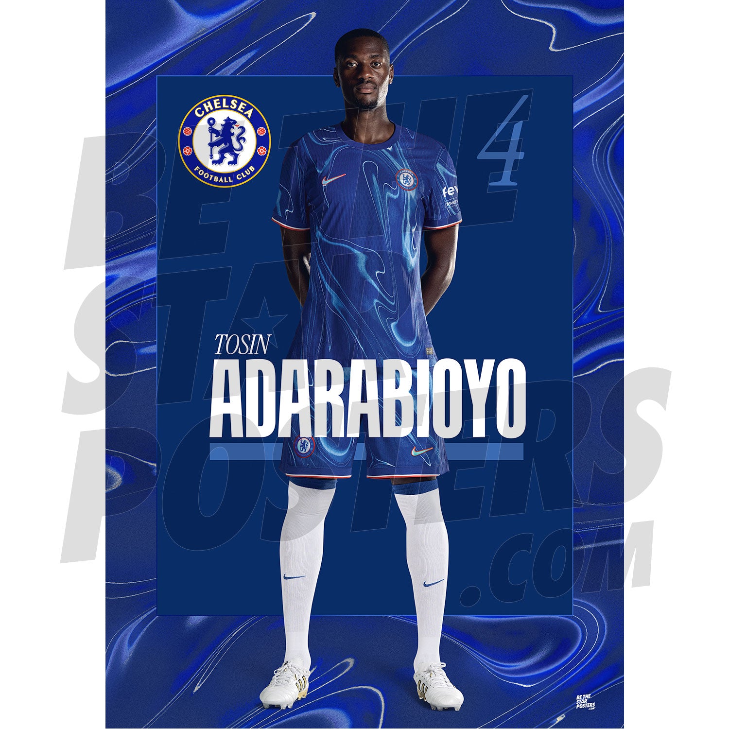 Chelsea FC Adarabioyo 24/25 Headshot Poster