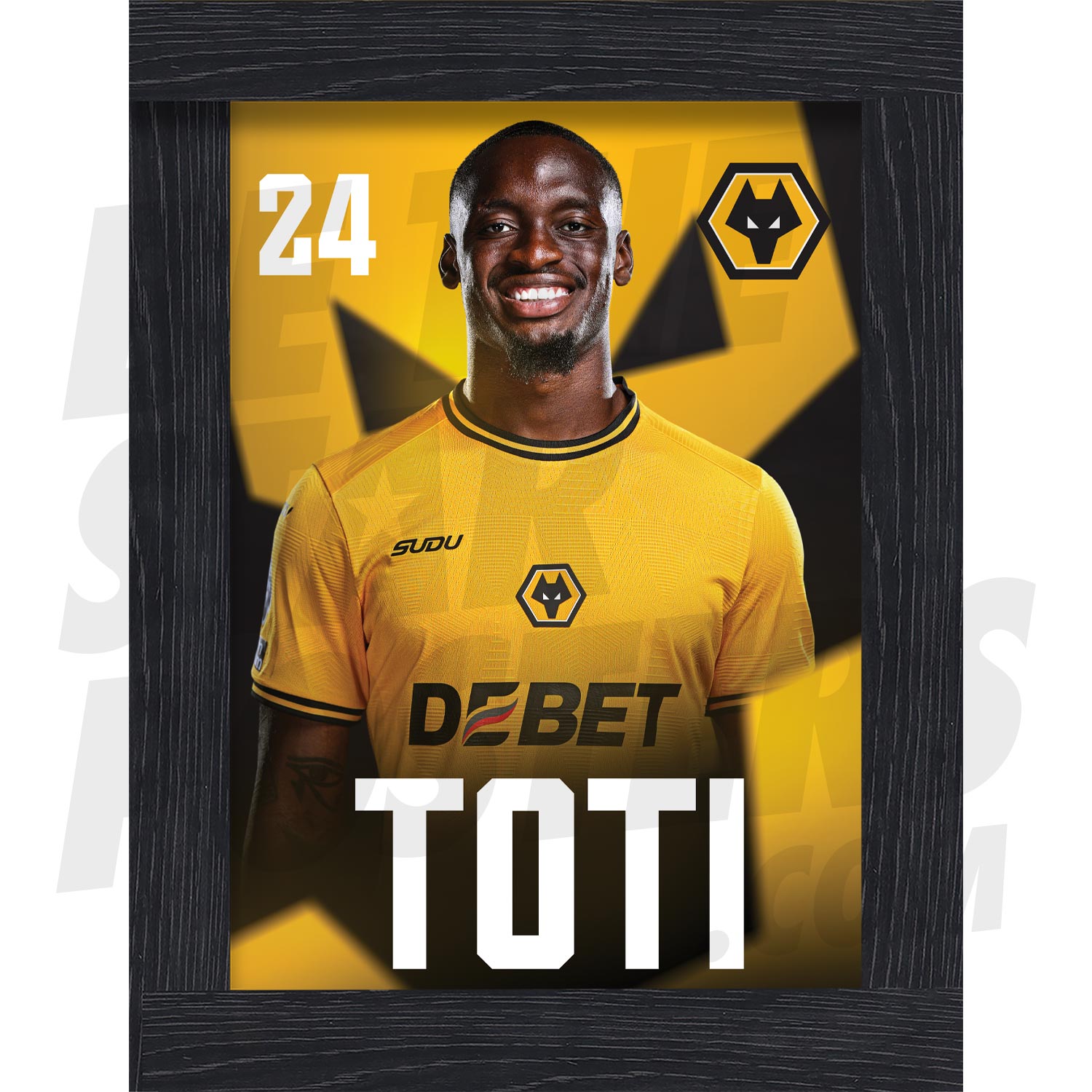 Wolverhampton Wanderers FC Toti 24/25 Headshot Poster