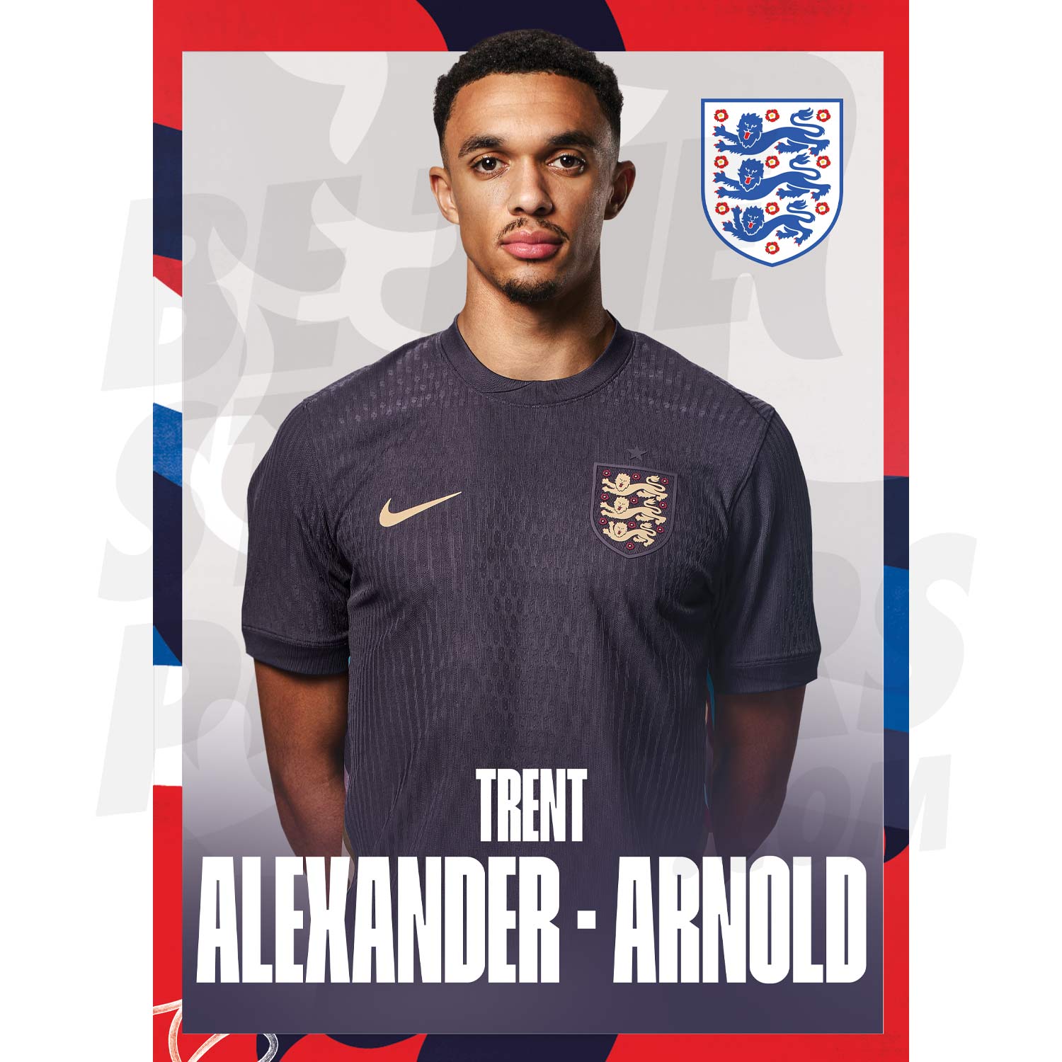 England Alexander-Arnold 24/25 Away Headshot Poster