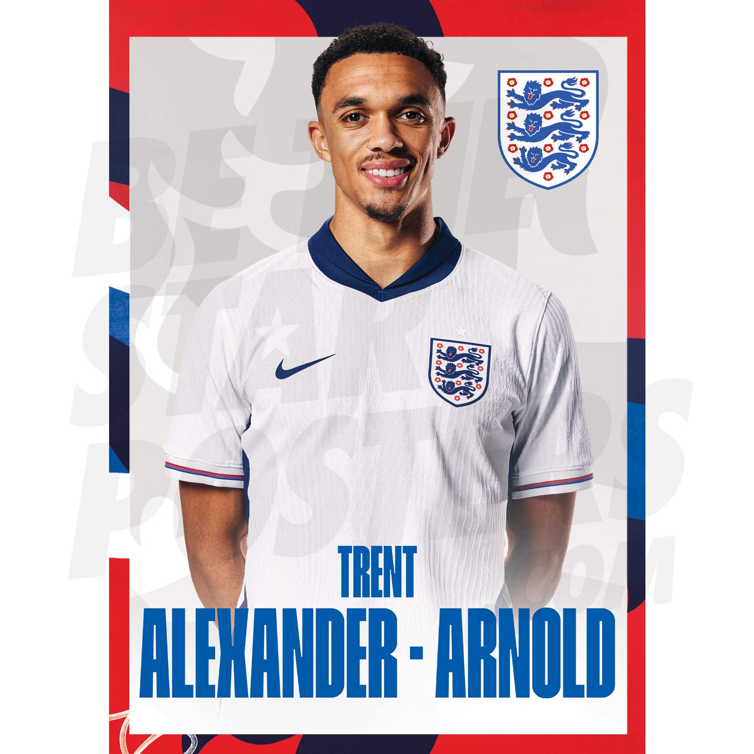 England Alexander-Arnold 24/25 Home Headshot Poster