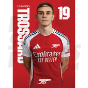 Arsenal FC Trossard 24/25 Headshot Poster