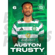 Celtic FC Auston Trusty 25/26 Headshot Poster