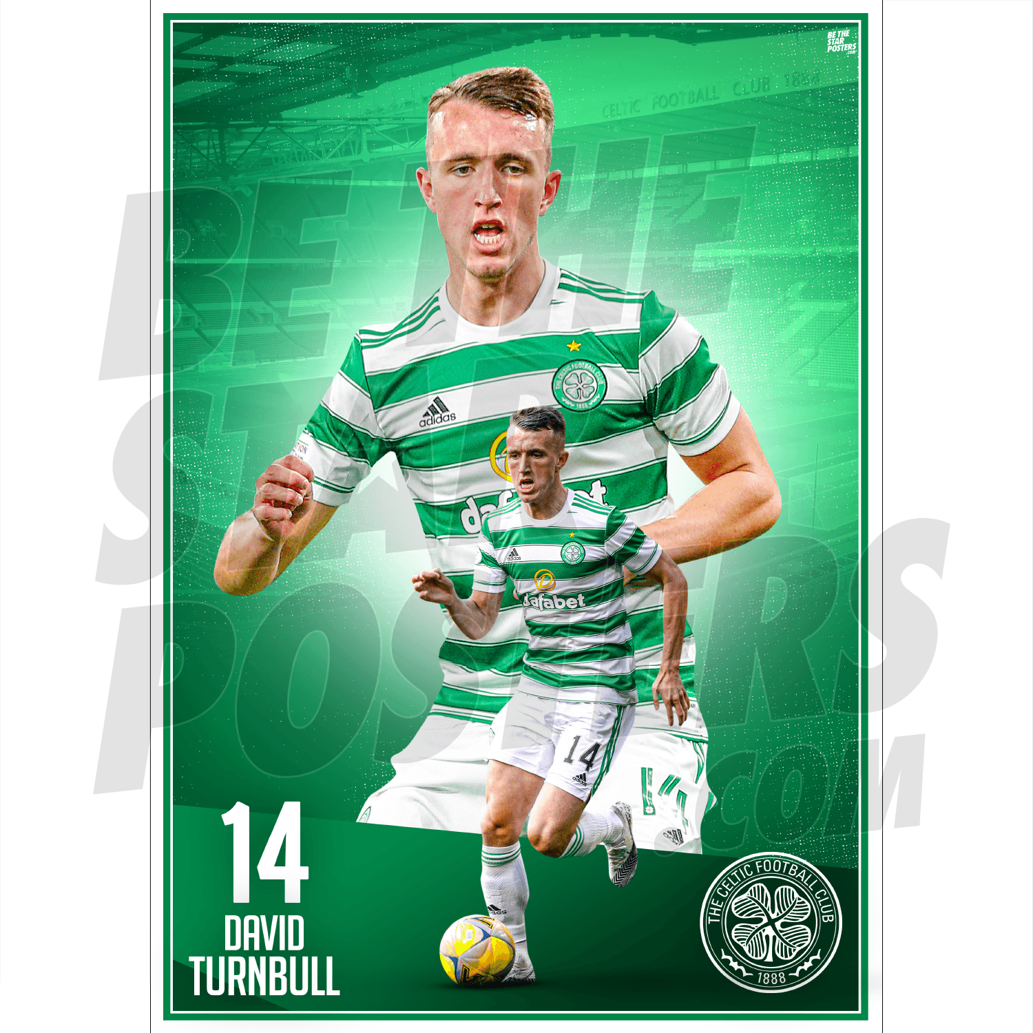 Celtic FC Turnbull 21/22 Action Poster