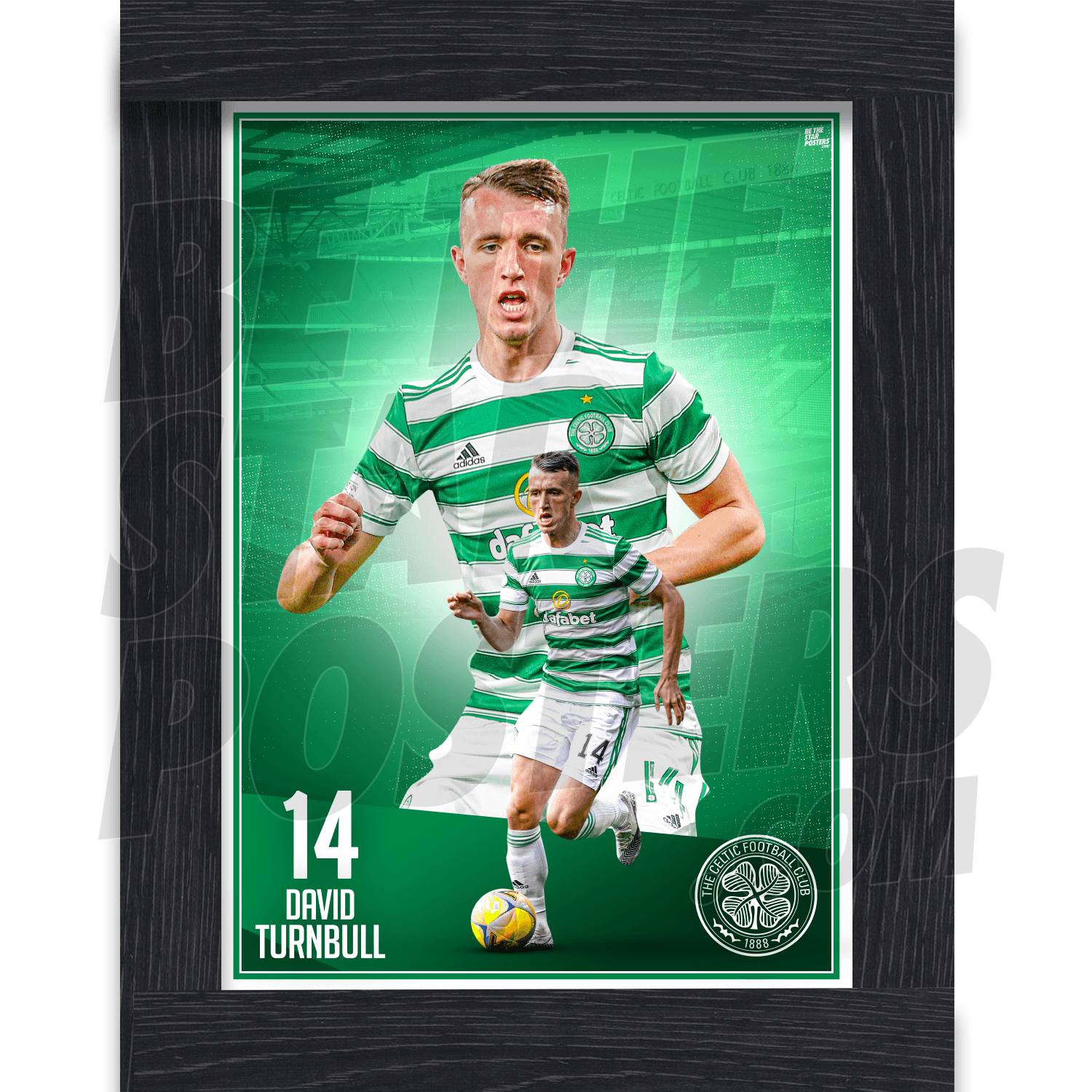Celtic FC Turnbull 21/22 Action Poster