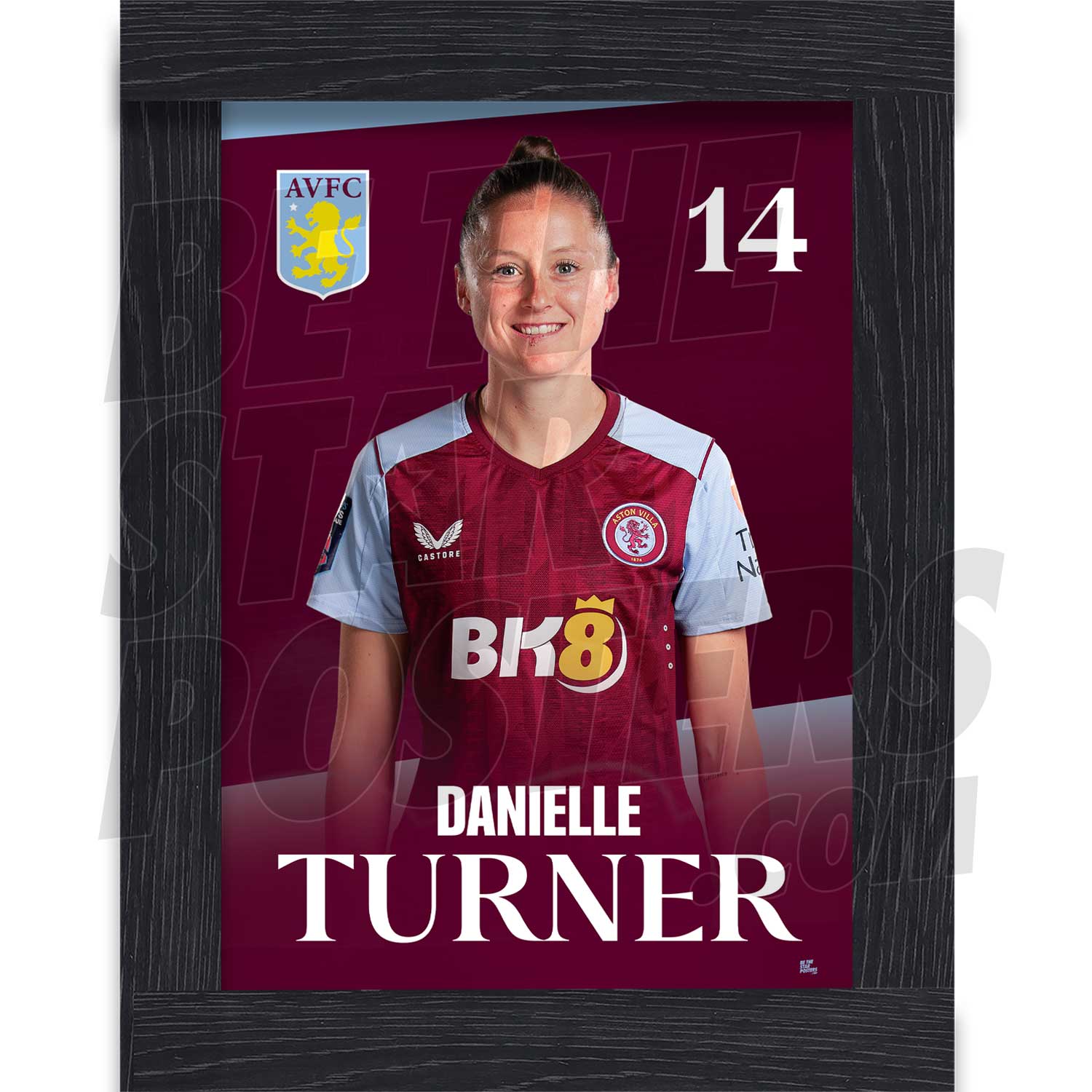 Aston Villa FC Danielle Turner 23/24 Headshot Poster